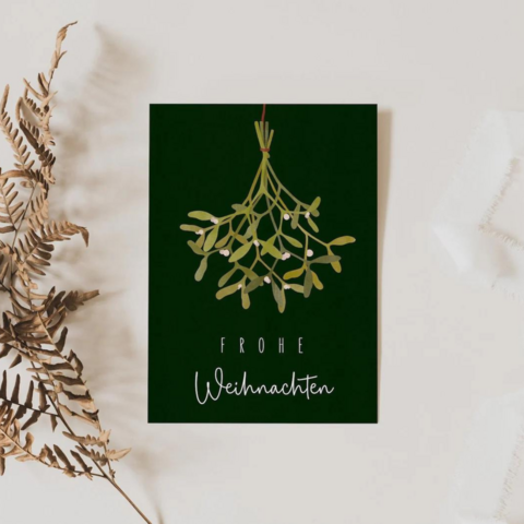 Kerstkaart - maretak