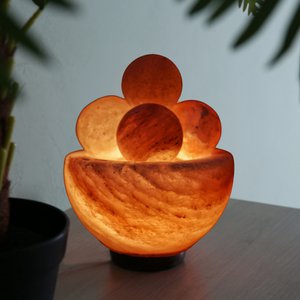 Himalayan Salt Crystal Lamp – 4 massage balls 2Kg – Natural Material – Gift and Decoration Idea
