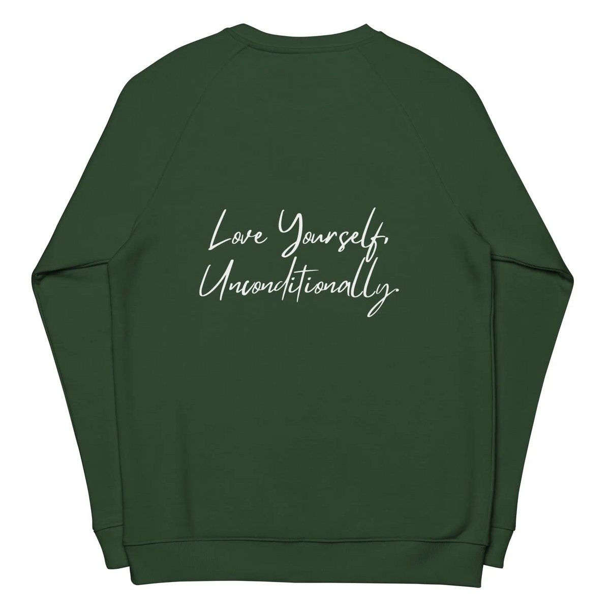 Økologisk sweatshirt SELF LOVE Unisex økologisk raglan sweatshirt