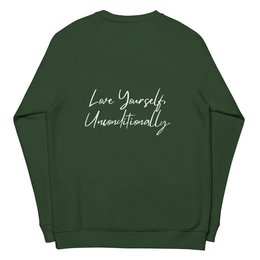 Økologisk sweatshirt SELF LOVE Unisex økologisk raglan sweatshirt