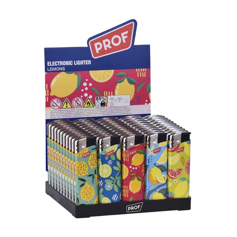 ACCENDINO ELETTRONICO RICARICABILE PROF design LIMONE