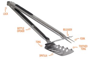 Alles in één RVS BBQ multitool- Stingray BBQ