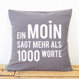 Pudebetræk "A Moin siger mere..."