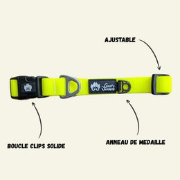 Waterproof collar Neon yellow