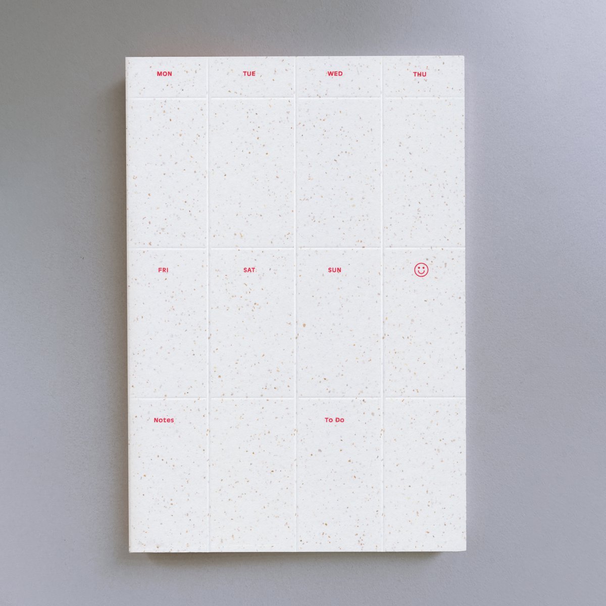 Risography Notebook - Grid Harvest White (13 x 19 cm)