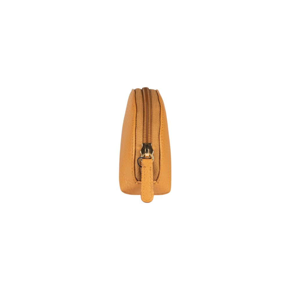 RB1089CQ | Crescent-Moon clutch gemaakt in Italië van echt dollar generfd leer. Kleur leer