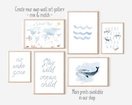 Ozean-Alphabet-Poster, nautisches Alphabet-Poster, Kinder-Alphabet-Poster, Surf-Poster, Surf-Dekor, Surf-Poster, Ozean-Poster, nautischer Kindergarten-Druck, Surf-Druck, nautischer Druck, Wellen-Druck, Kinderzimmer-Wandkunst, Kinderzimmer-Druck, Jung