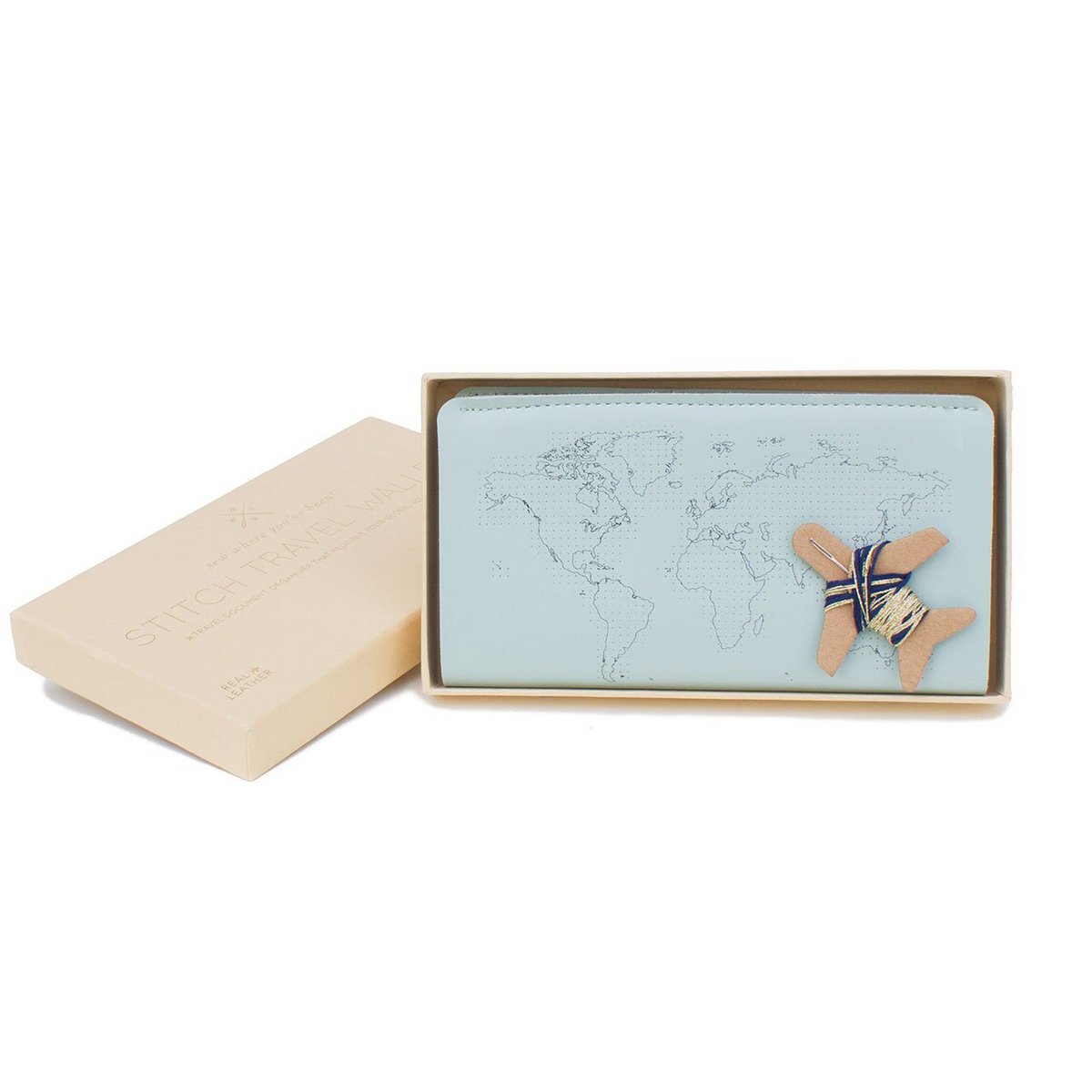 Stitch Travel Wallet - Mint