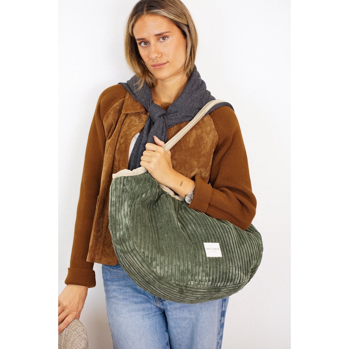 Runder Shopper mit Reißverschluss MUSGO