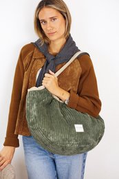 Runder Shopper mit Reißverschluss MUSGO