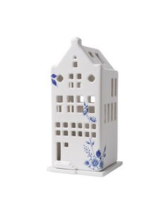 Tea -light holder House - Spout Facade - Delft blue - 17 cm