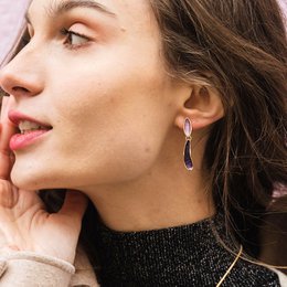 Boucle d'oreille tige Donia