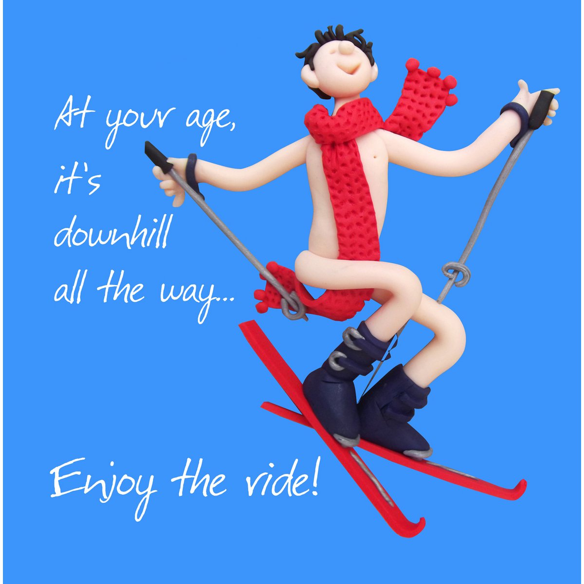 Downhill All the Way verjaardagskaart