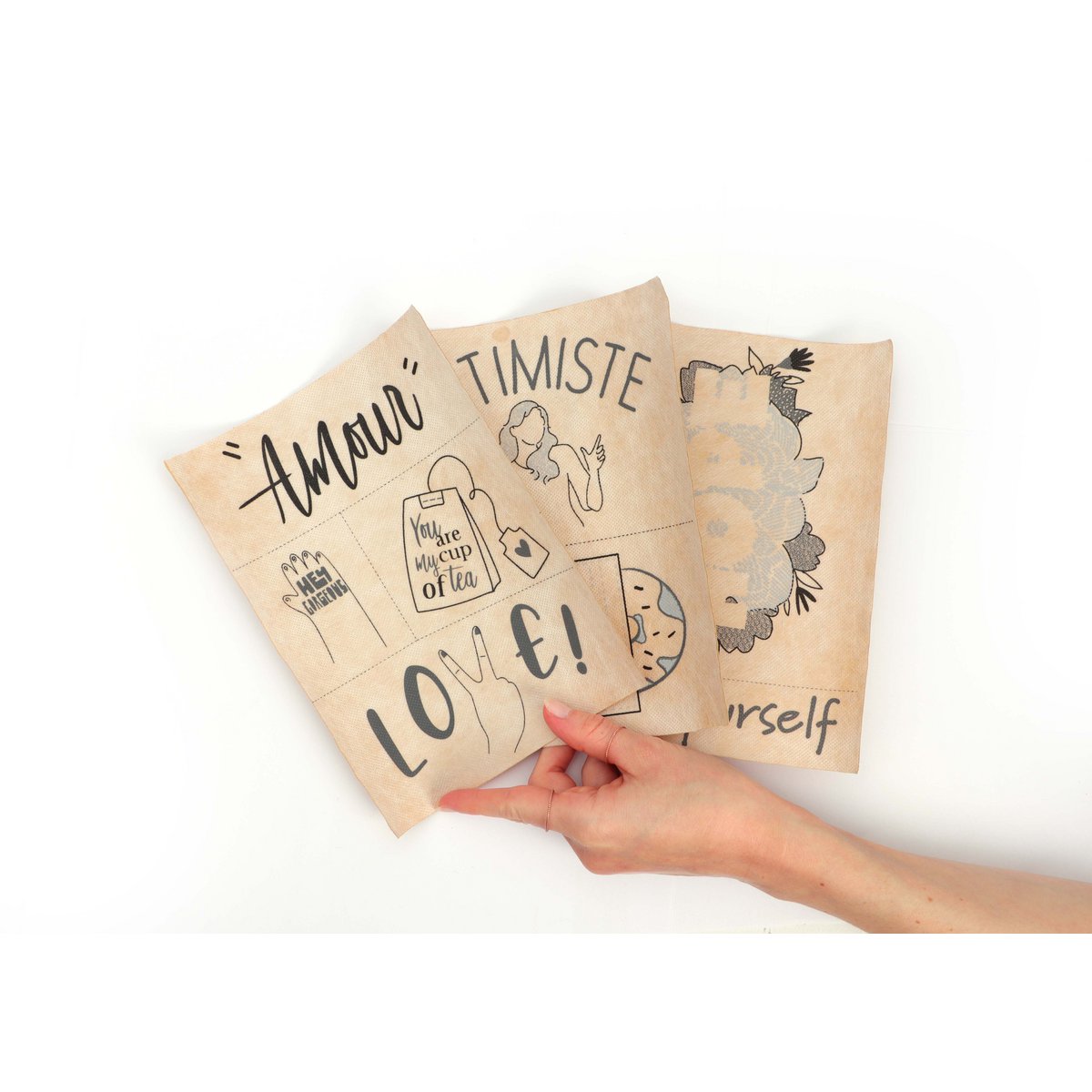 SELBSTLIEBE-OUTFIT-STICKKIT 165 x 240 x 50 mm – mit Zauberpapier