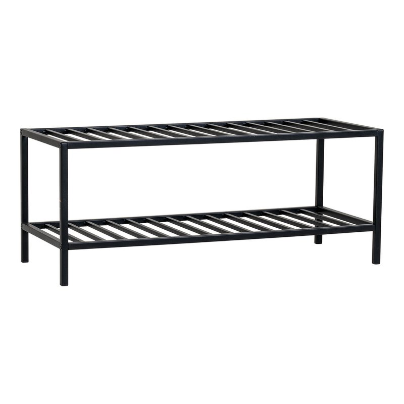 Vita Shoe Rack - black, steel, 79x34x32cm