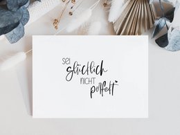 Ansichtkaart "Happy" verklaring