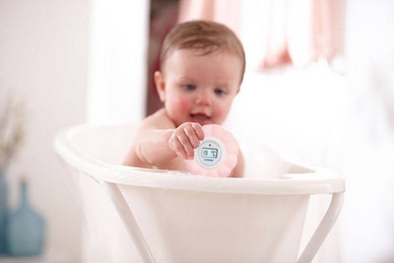 Thermometer baby room blue