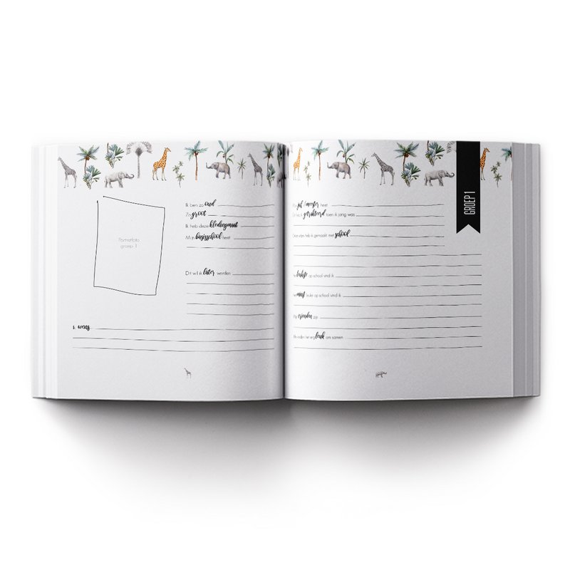 School photo book Jungle - from group 1 to group 8