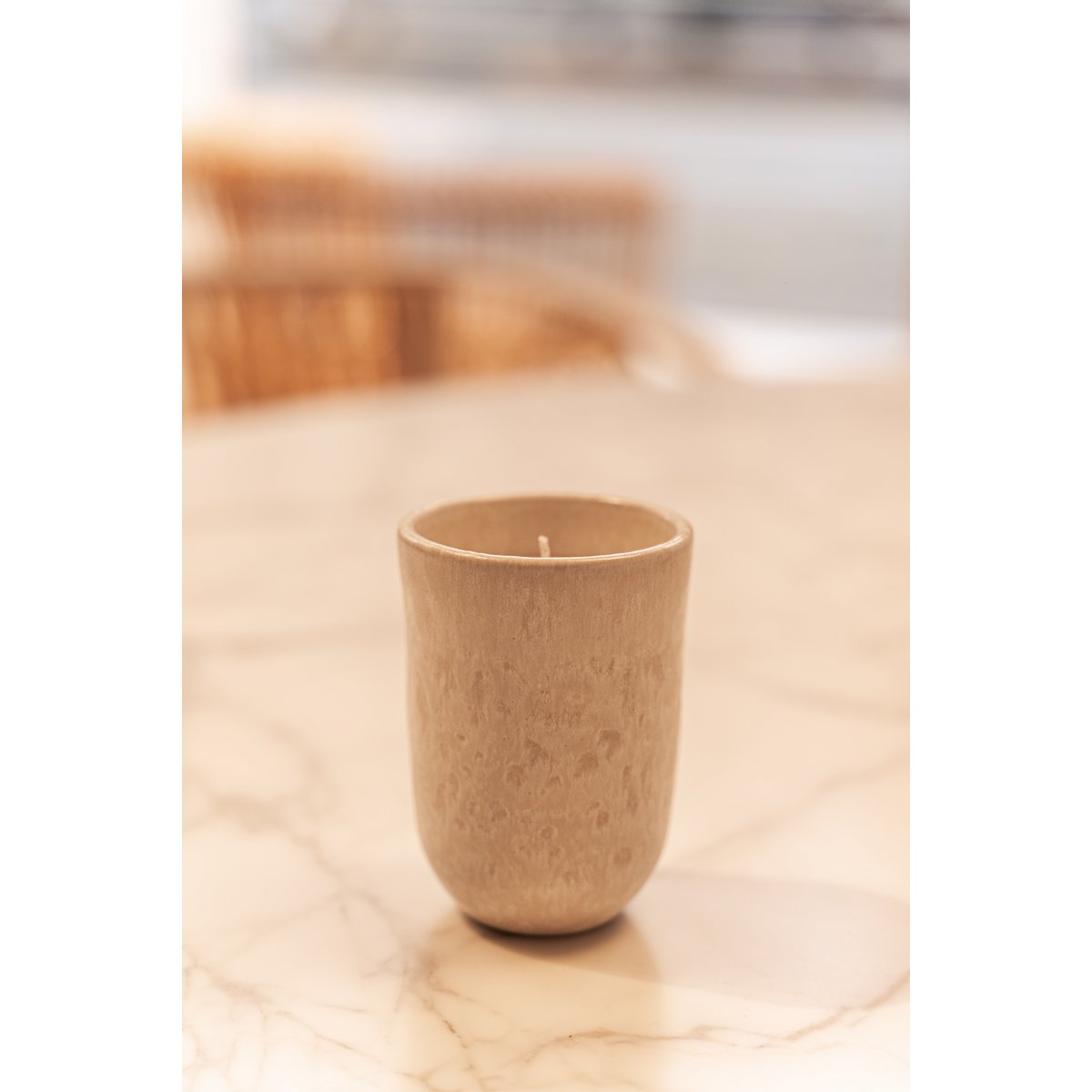 Ceramic Candle Cannes by Sunrise - Rose, Vanilla & Amber