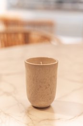 Ceramic Candle Cannes by Sunrise - Rose, Vanilla & Amber