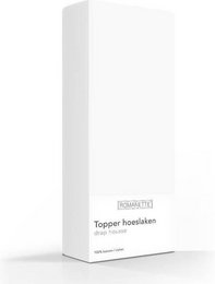 A fitted sheet in a pure white color, available in a variety of sizes to fit different mattresses.