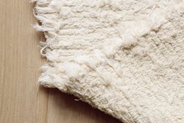 Small 100/50cm  Cream Cotton Rug