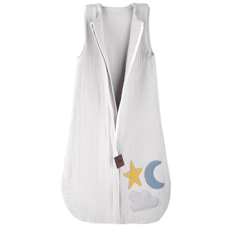 Hi Little One - Muselina de 2 capas Day & Night White