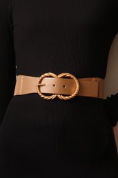 Ceinture élastique boucle dorée CF863