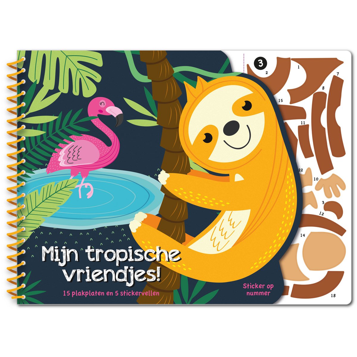 Stickeren op nummer - Mijn Tropische vriendjes