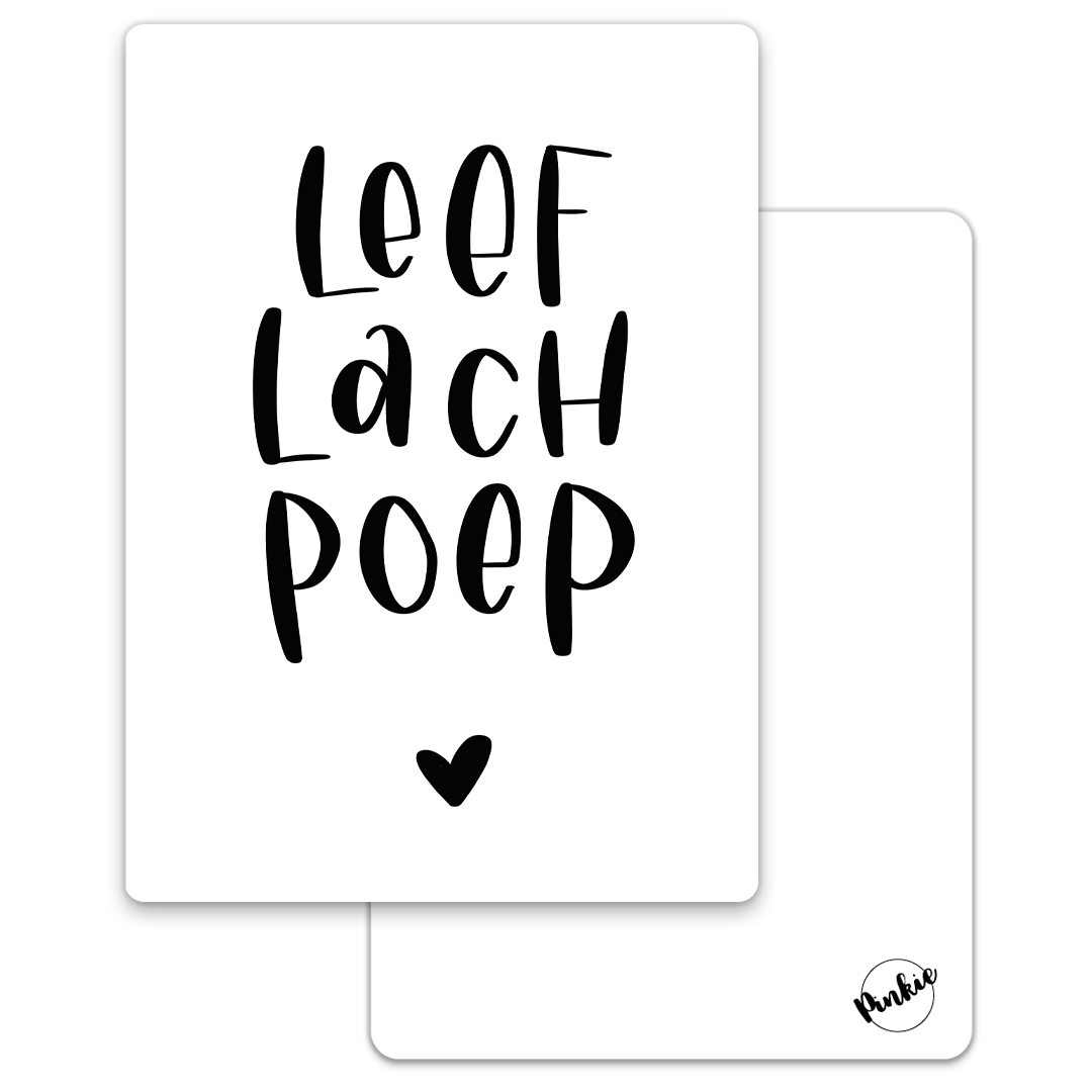 Kaart Leef Lach Poep