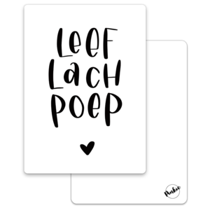 Karte Live Laugh Poop