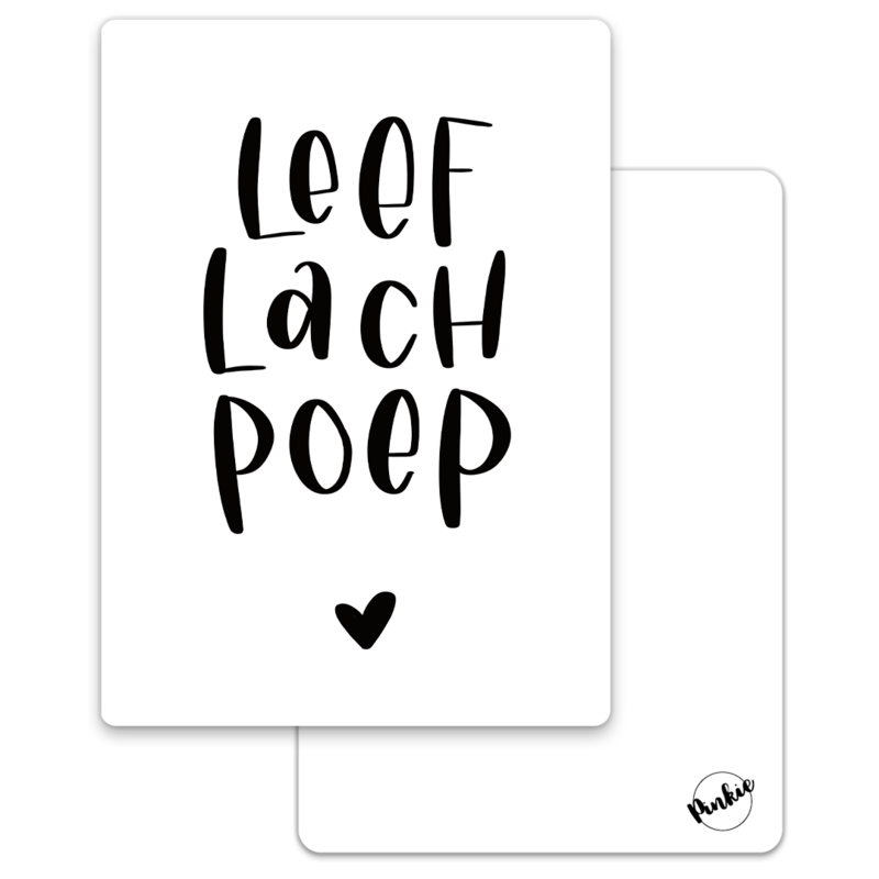Karte Live Laugh Poop