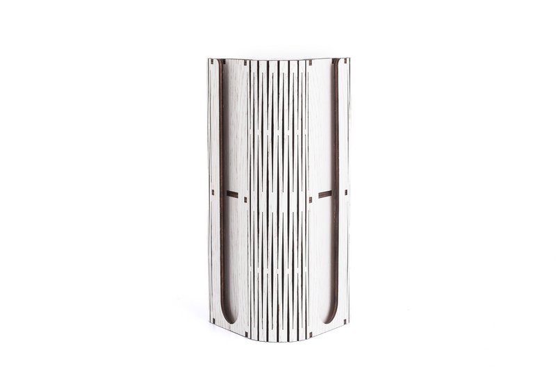 Krea-Wood handmade coffee capsule holder for Nespresso compatible capsules, in vintage white colour