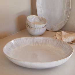 EIVISSA Serving bowl sand beige GOS 371