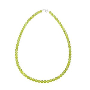 Olivijn ketting - 6 mm kraalstenen