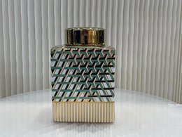 Vaas Groen met goud met dop ( SMALL) 7543-8