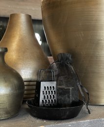 Metallschale schwarz