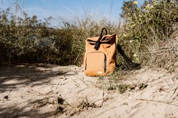 sac vegan | toile - cognac coucher de soleil
