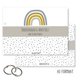Lot de rangement XXL | dessins et artisanat | bleu | Format A3
