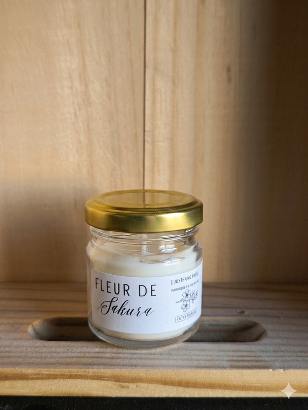 Bougie coulée fleur de Sakura