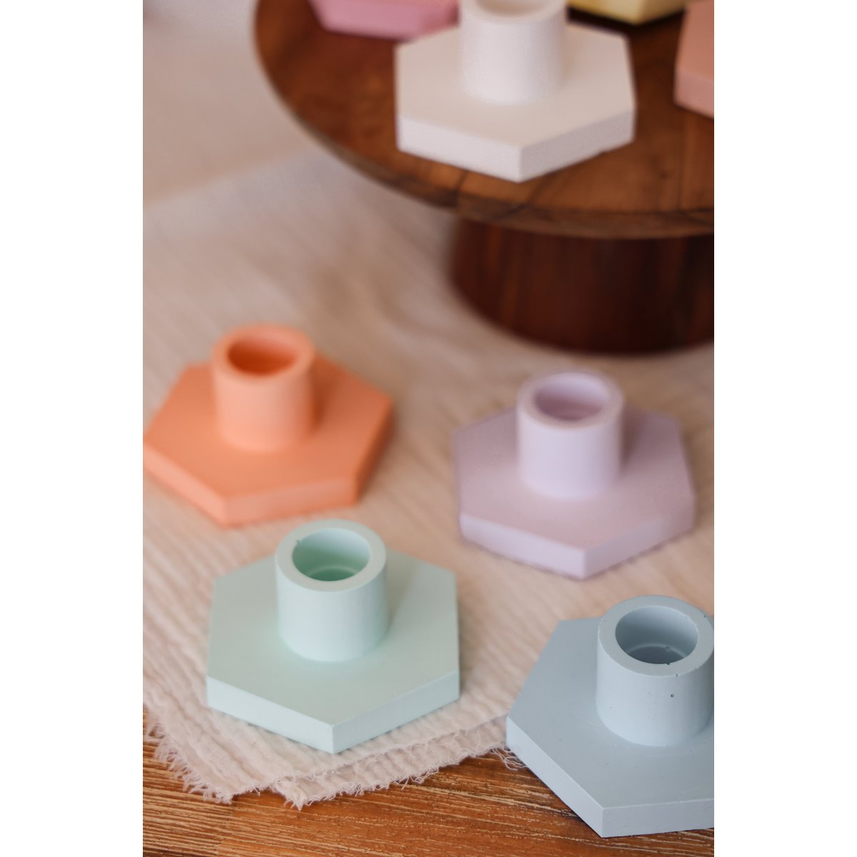 Candlestick hexagon