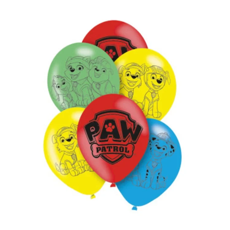 Paw Patrol balloner – 6 stykker (Amscan)
