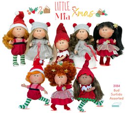 Little Mia Noël affiche poupée 8 unités.