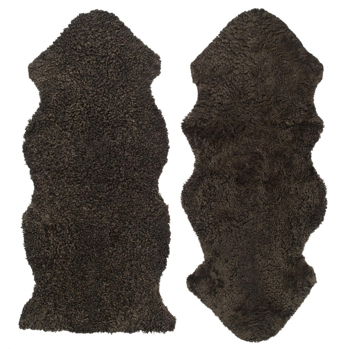 Bouclé 1,5-set peau de mouton_Marron foncé