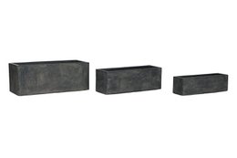 BLUMENTOPF-SET 3 MAGNESIA 78X30X30 PFLANZER MC211179