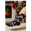KREETE black cotton Christmas socks