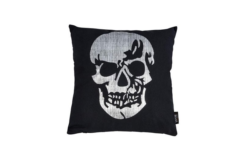 gloss print silver SKULL 45x45cm