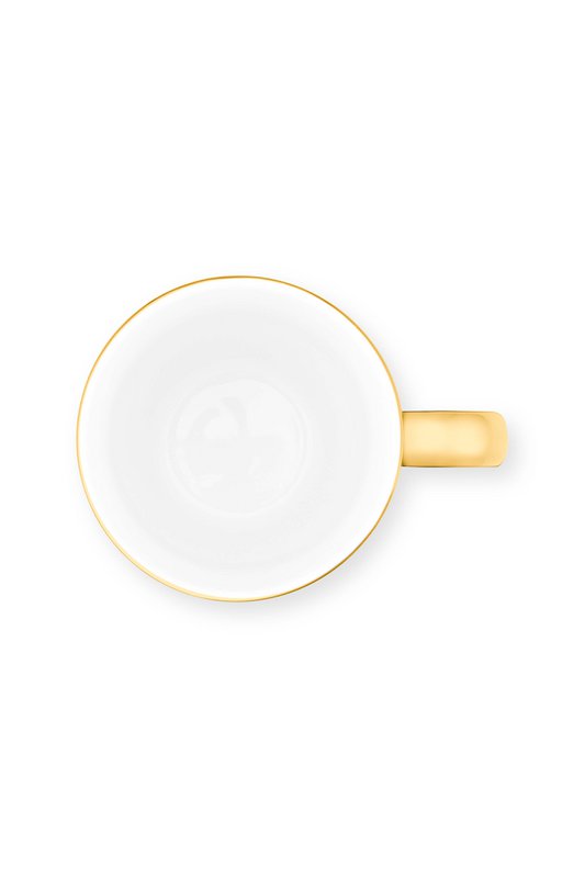 Set/2 XL Mugs with Ear Gold 400ml