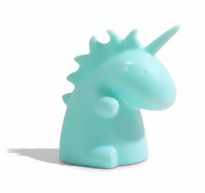 Einhorn-LED-Nachtlicht – blaue Silikon-Schreibtischlampe