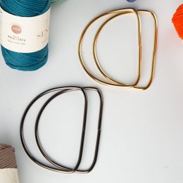 Maniglia per borsa in metallo - Forma a D